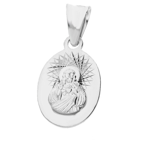 Medalik srebrny Szkaplerz owalny