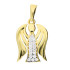 Medalik złoty anioł z cyrkoniami próba 375