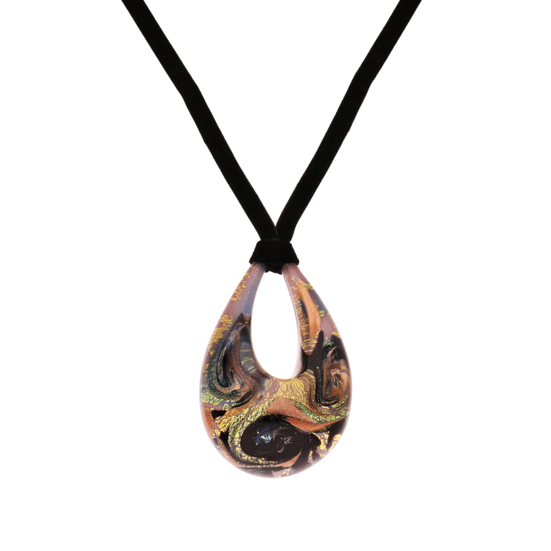 Srebrny naszyjnik Murano kropla - JubilerSezam.pl