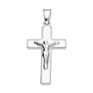 Krzyżyk srebrny z wizerunkiem Pana Jezusa