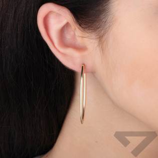 Kolczyki złote owalne kółka