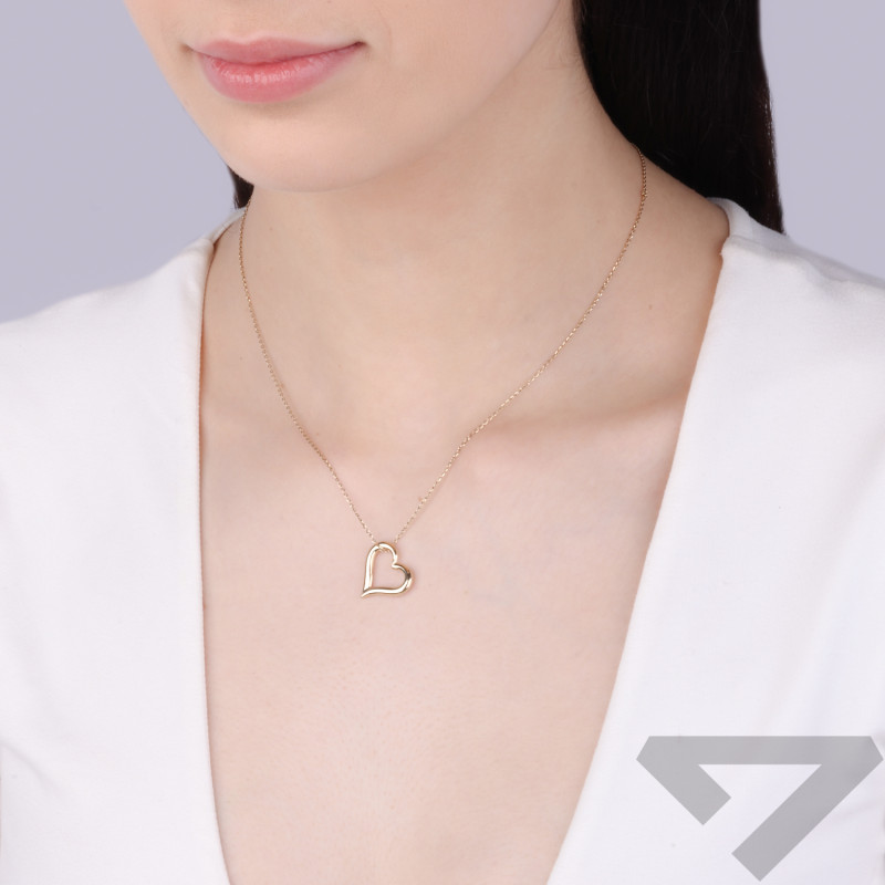 Serduszko złote ramka do zawieszenia