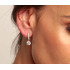 Kolczyki srebrne wiszące z moissanitami
