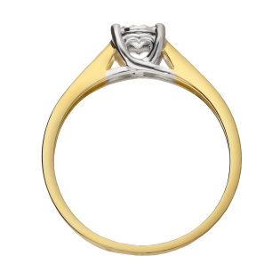 Pierścionek zaręczynowy AMADO z diamentem 0,18 ct próba 585