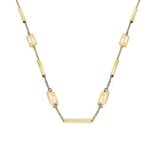 Naszyjnik złoty greka i kwadratowe pałki/anker AR X5FOR6N9521-II próba 585