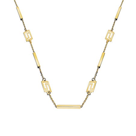 Naszyjnik złoty greka i kwadratowe pałki/anker AR X5FOR6N9521-II próba 585