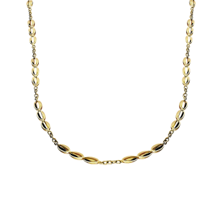 Naszyjnik złoty składak splot kawa/rolo AR XXSTN14692