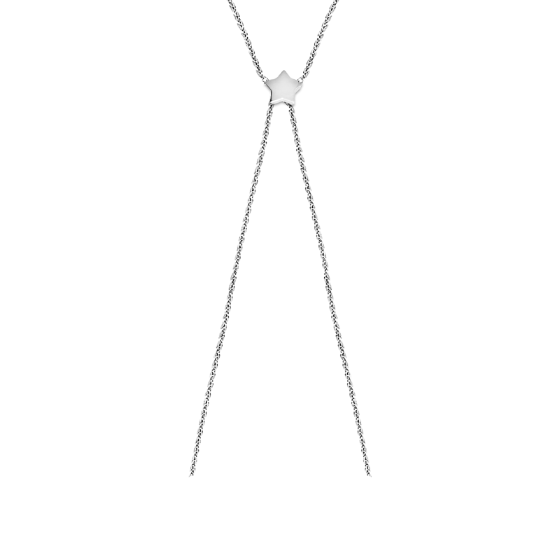 Naszyjnik srebrny krawatówka z gwiazdką