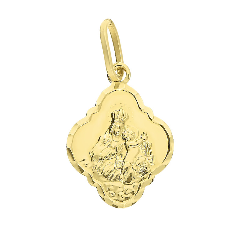 Medalik złoty Szaplerz w rombie próba 585