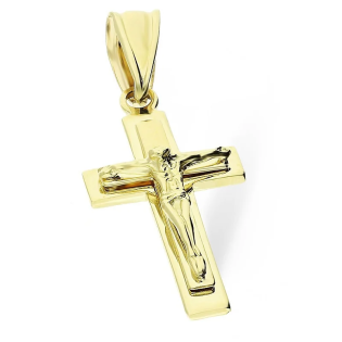 Krzyżyk złoty z wizerunkiem Pana Jezusa