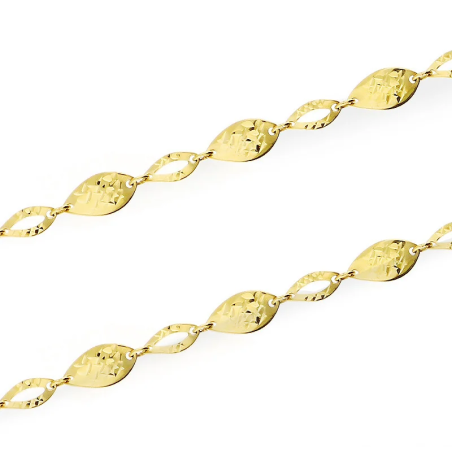 Złota Bransoletka Fasolki - Elegancka Biżuteria - JubilerSezam.pl