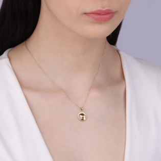 Medalik złoty z wizerunkiem Matki Boskiej próba 585