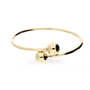 Bransoleta złota bangla z kulkami próba 375