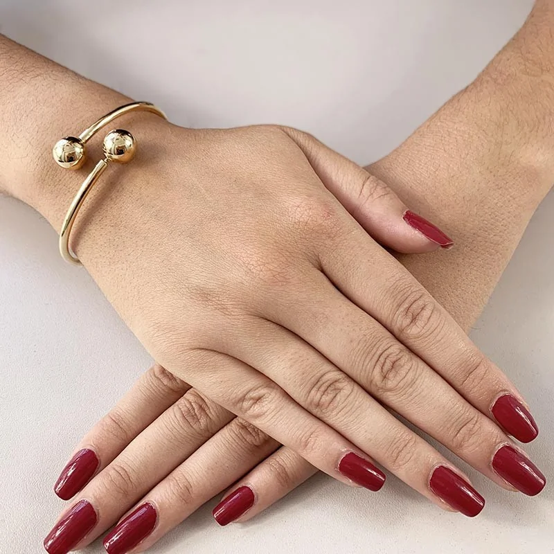 Bransoleta złota bangla z kulkami próba 375