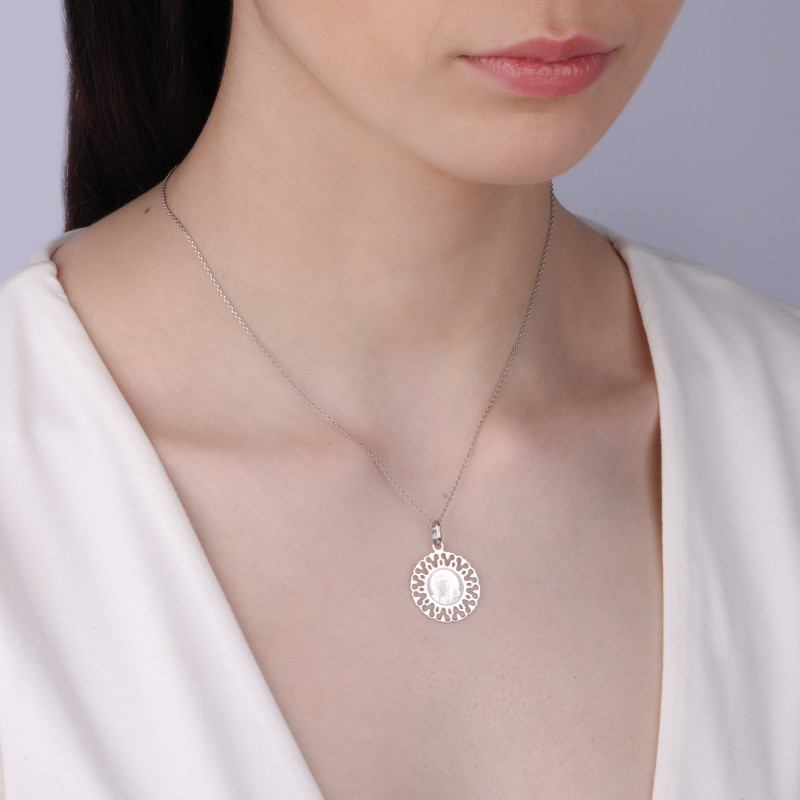 Srebrny Medalik Matki Boskiej Częstochowskiej - JubilerSezam.pl