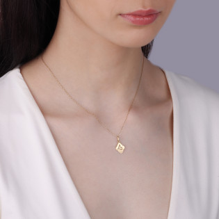 Medalik złoty Szaplerz w rombie próba 585