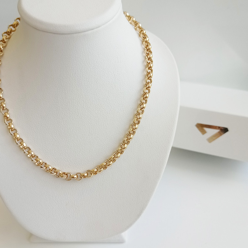 Naszyjnik złoty rolo wypukły MZ T23-N-ROLLO-2 BIC próba 585