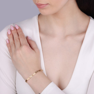 Bransoleta złota z motywem greki próba 375