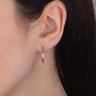 Kolczyki złote kółka szarniry 15mm AR BSC-LTE0001-15M-1,00 próba 585