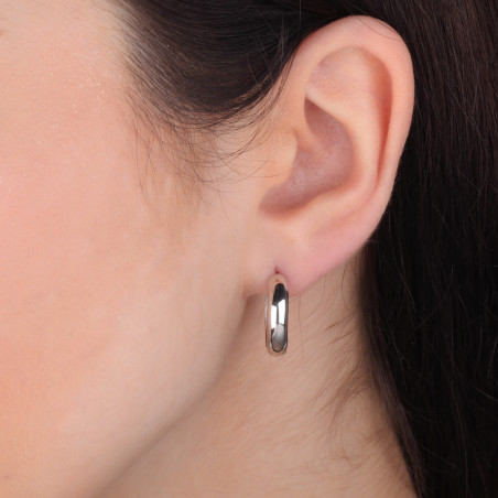 Kolczyki srebrne kółka blaszki