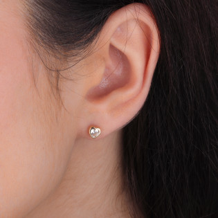 Kolczyki złote serca dla dziewczynki próba 375