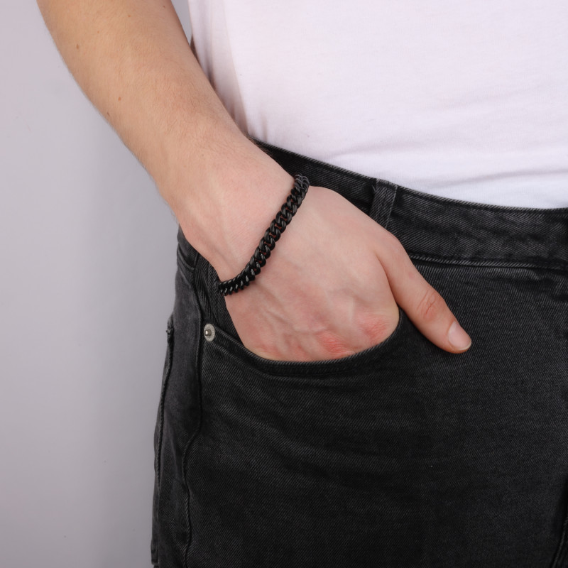 Bransoleta męska stalowa pancer