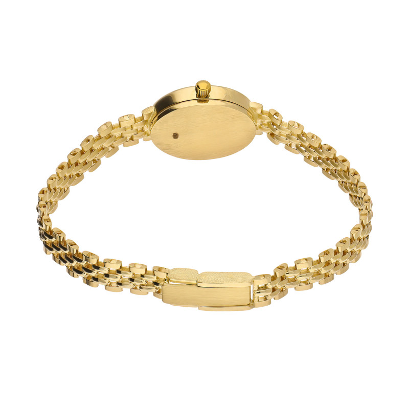 Zegarek złoty z owalną tarczą