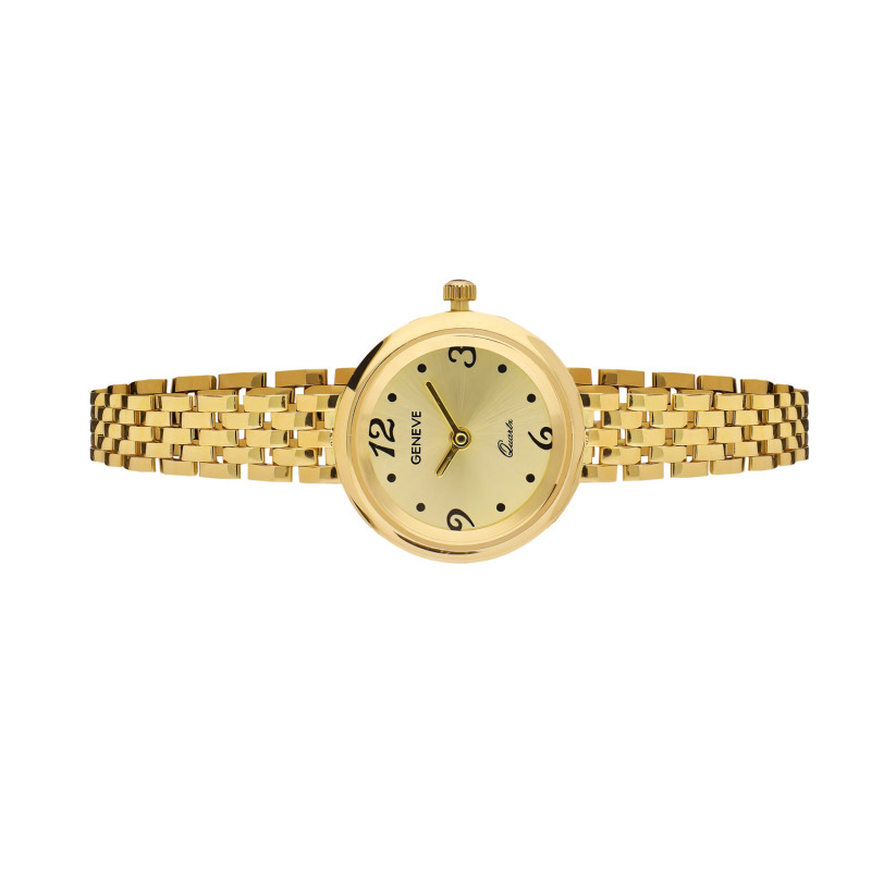 Złoty Zegarek Damski z Okrągłą Tarczą - JubilerSezam.pl