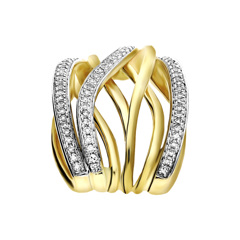 Zawieszka złota VENEZIA z diamentami AW 67881 Y próba 585