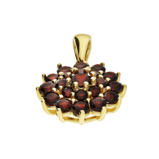 Zawieszka złota Bridell z granatami zaprezentowana na finalistce Miss Polski 2025 Monice Wiśniewskiej