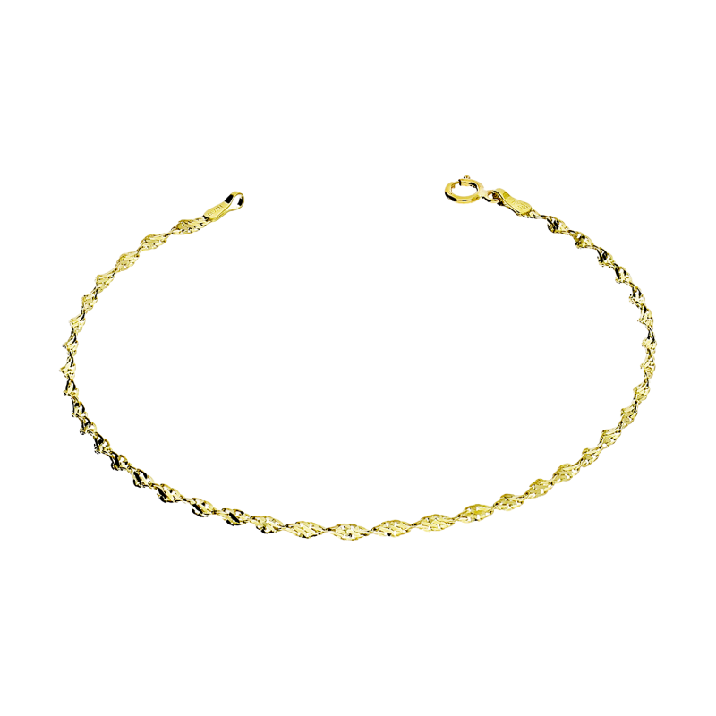 Bransoleta złota skrętka próba 375