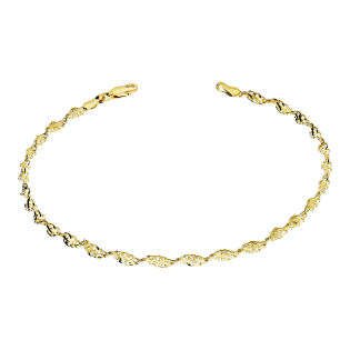 Bransoleta złota skrętka próba 375