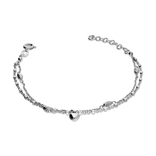 Srebrna Bransoletka Fasolki i Serce pr. 925 - JubilerSezam.pl