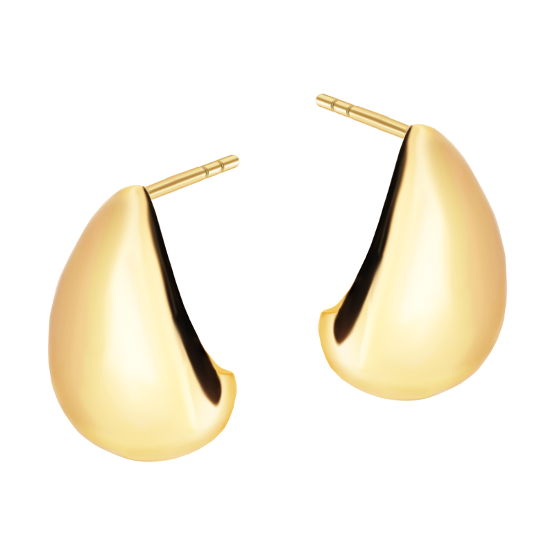 Kolczyki pozłacane mała kropla
