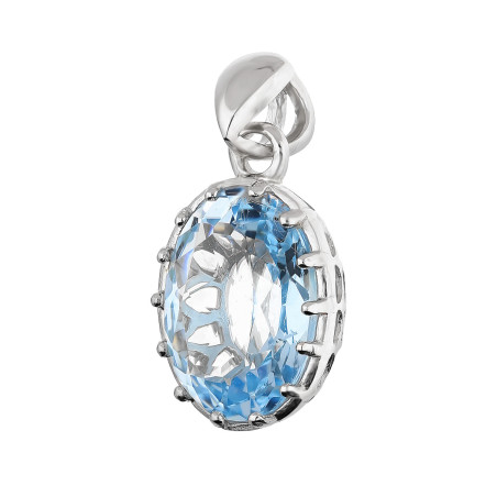 Zawieszka srebrna z topazem