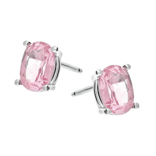 Kolczyki srebrne z ametystem w czterech łapkach