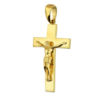 Krzyżyk złoty z wizerunkiem Pana Jezusa