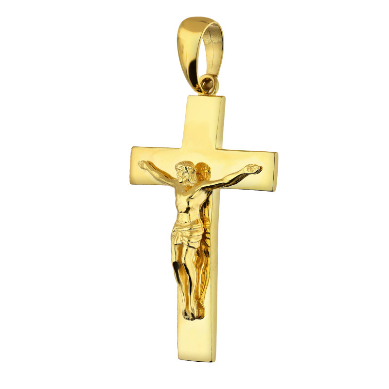 Krzyżyk złoty z wizerunkiem Pana Jezusa