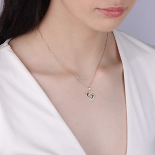 Zawieszka złota stópki grawerowane