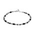 Bransoleta męska z walcami czarnymi kulkami