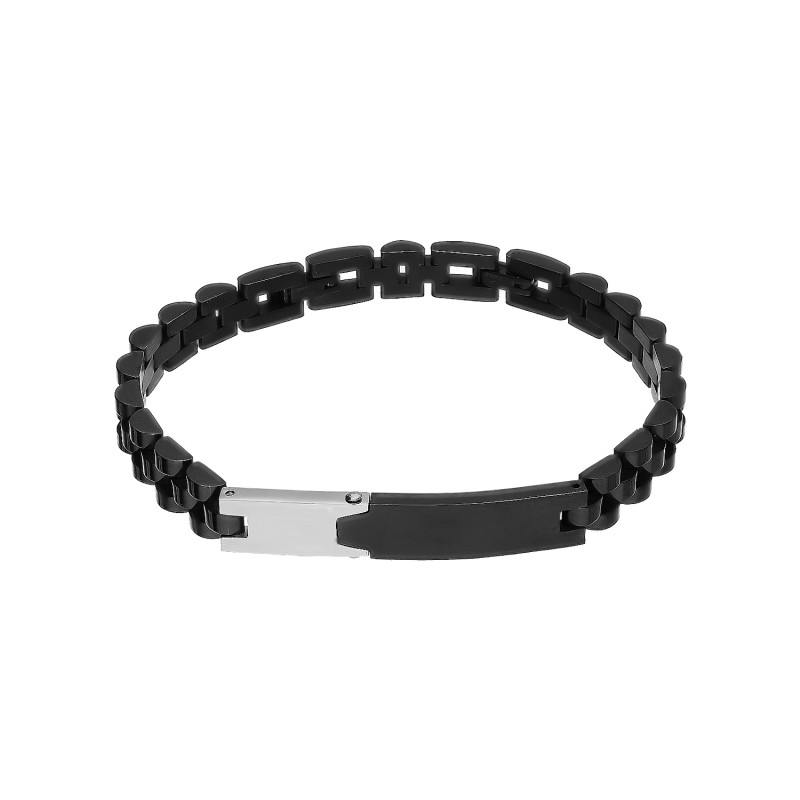 Bransoleta męska z dzieloną blaszką