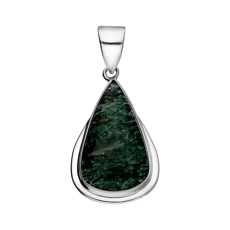 Srebrna Zawieszka z Awenturynem Kropla - JubilerSezam.pl