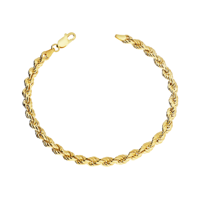 Bransoleta srebrna pozłacana korda