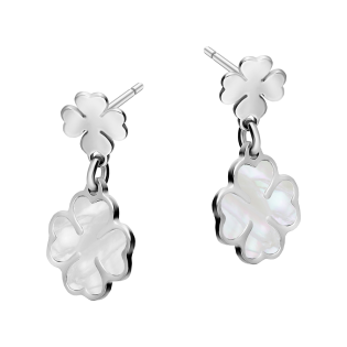 Kolczyki srebrne z koniczynkami