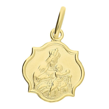 Medalik złoty szkaplerz beczułka próba 585