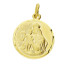 Medalik złoty dwustronny Szkaplerz w kole próba 333