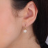 Kolczyki złote z białymi cyrkoniami