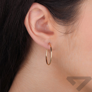 Kolczyki kółka szarniry 25mm próba 585