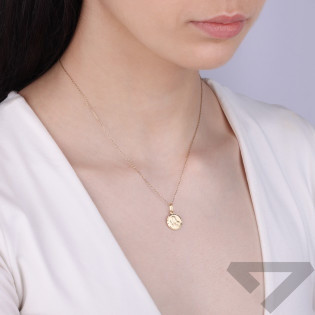 Medalik złoty Szkaplerz dwustronny