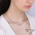 Łańcuszek srebrny coreana